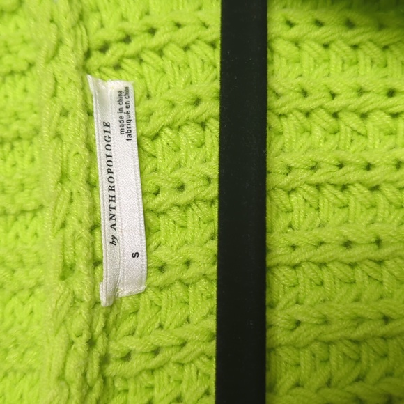 COPY - Anthropologie Carrie Lime Green Knitted 3 Button Cardigan Size Small - Picture 2 of 5
